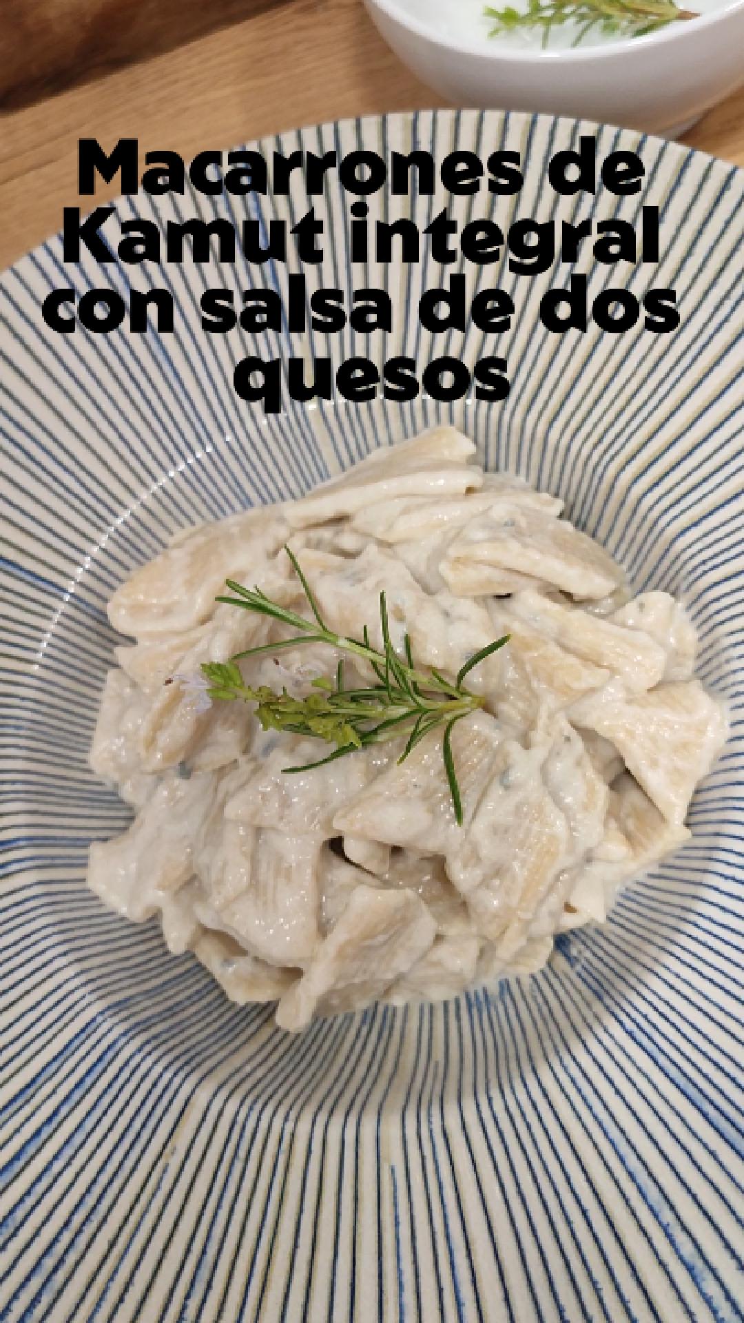 macarrones de kamut integral con salsa de qu cover